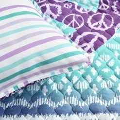 Promo β Lush Decor Peace Ombre Reversible Quilt Set Purple & Blue π 13 Promo β Lush Decor Peace Ombre Reversible Quilt Set Purple & Blue π -Lush Decor Shop Lush Decor Peace Ombre Reversible Quilt Set 5
