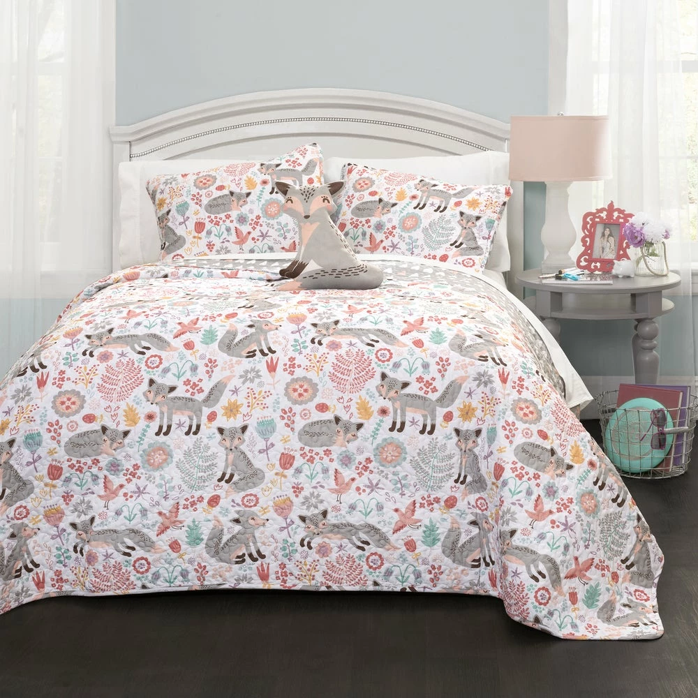Promo π Lush Decor Pixie Fox 4-piece Quilt Set Navy π₯ 7 Promo π Lush Decor Pixie Fox 4-piece Quilt Set Navy π₯ - Image 7