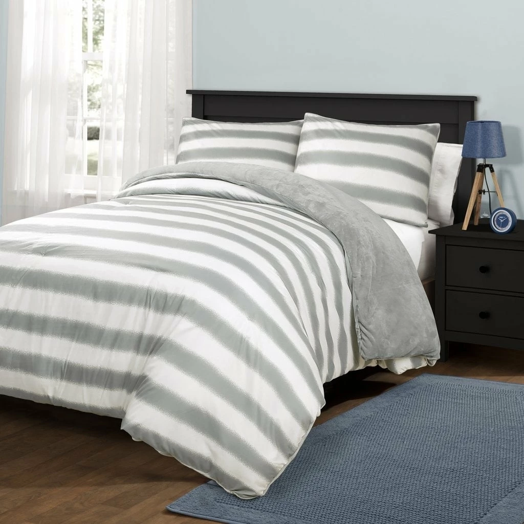 Best Sale π Lush Decor Plush Stripe Comforter Set π 7 Best Sale π Lush Decor Plush Stripe Comforter Set π - Image 7