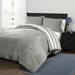 Best Sale π Lush Decor Plush Stripe Comforter Set π