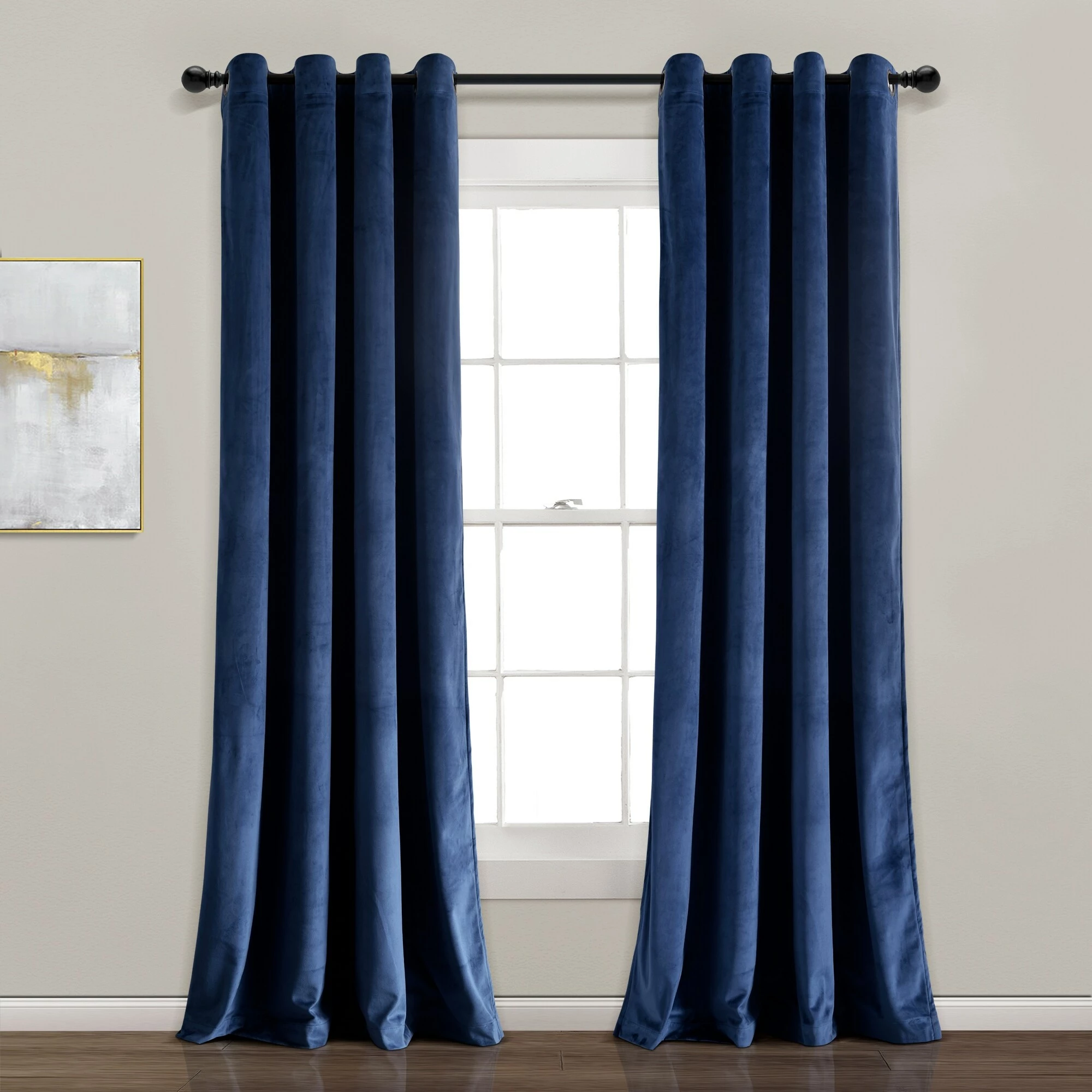 Best Sale π― Lush Decor Prima Velvet Solid 100 Percent Lined Blackout Grommet Window Curtain Panel Single Rust π₯ 2 Best Sale π― Lush Decor Prima Velvet Solid 100 Percent Lined Blackout Grommet Window Curtain Panel Single Rust π₯ - Image 2