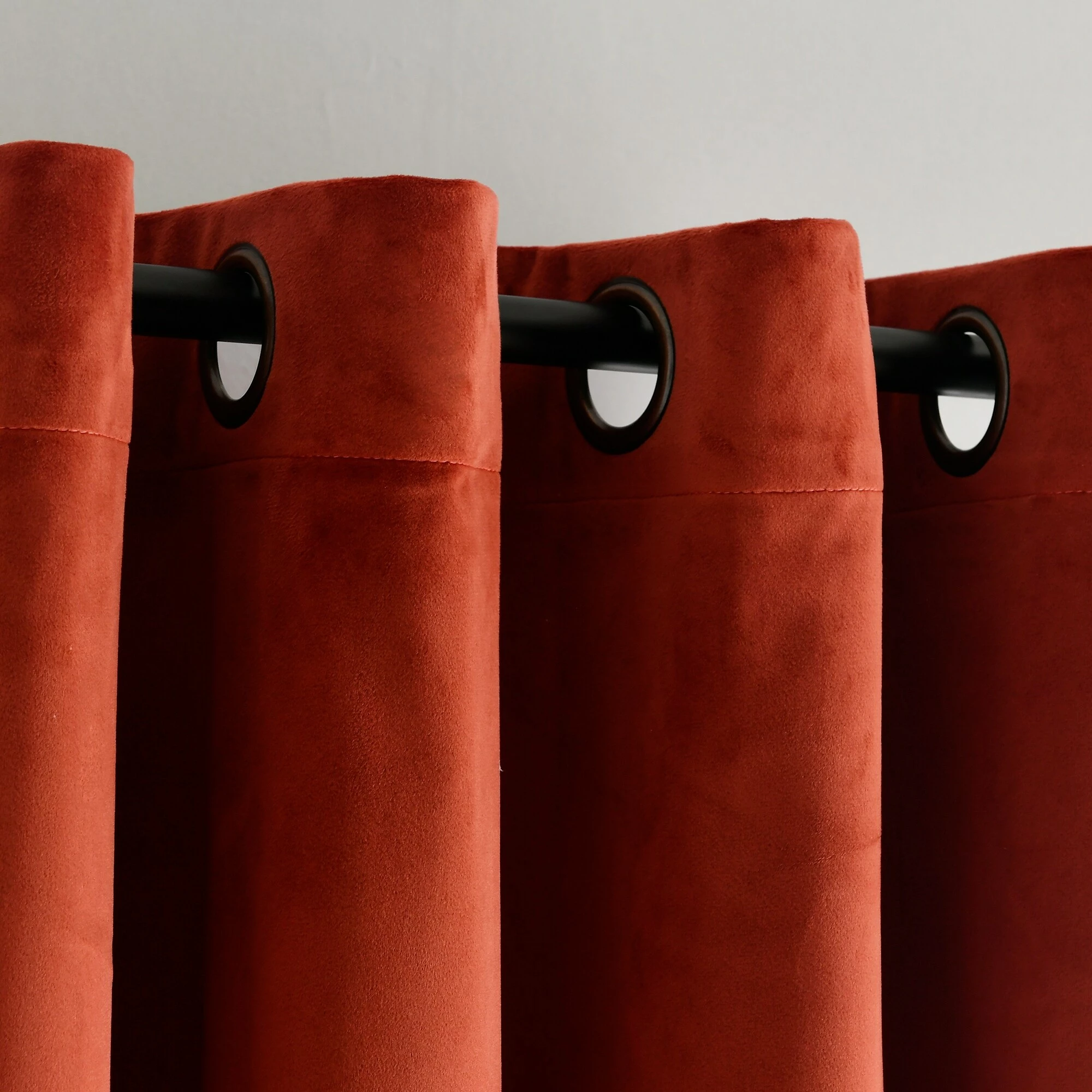 Best Sale π― Lush Decor Prima Velvet Solid 100 Percent Lined Blackout Grommet Window Curtain Panel Single Rust π₯ 12 Best Sale π― Lush Decor Prima Velvet Solid 100 Percent Lined Blackout Grommet Window Curtain Panel Single Rust π₯ - Image 12