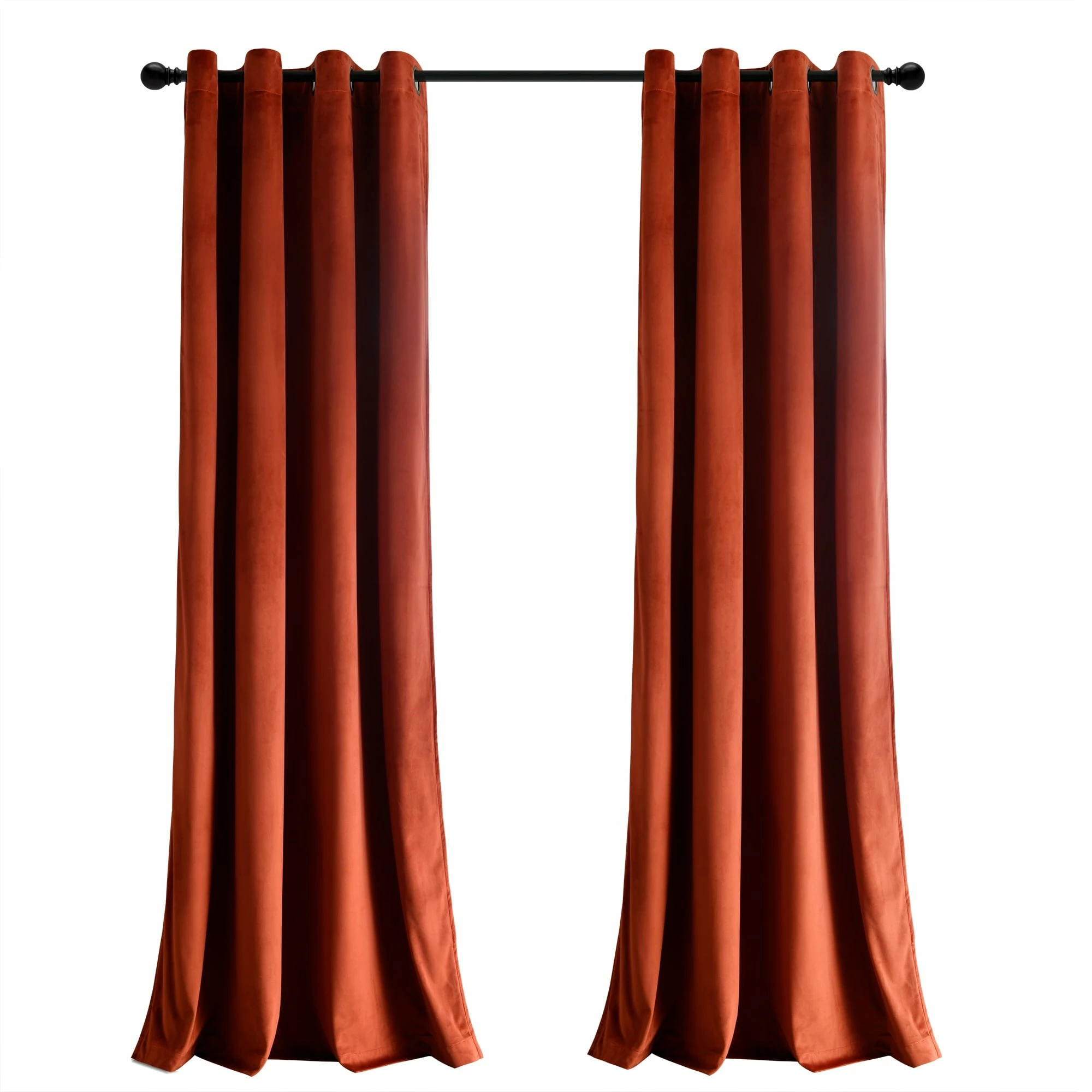Best Sale π― Lush Decor Prima Velvet Solid 100 Percent Lined Blackout Grommet Window Curtain Panel Single Rust π₯ 14 Best Sale π― Lush Decor Prima Velvet Solid 100 Percent Lined Blackout Grommet Window Curtain Panel Single Rust π₯ - Image 14