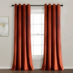 Best Sale π― Lush Decor Prima Velvet Solid 100 Percent Lined Blackout Grommet Window Curtain Panel Single Rust π₯ 17 Best Sale π― Lush Decor Prima Velvet Solid 100 Percent Lined Blackout Grommet Window Curtain Panel Single Rust π₯ -Lush Decor Shop Lush Decor Prima Velvet Solid 100 Percent Lined Blackout Grommet Window Curtain Panel Single 2