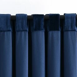 Cheap 😀 Lush Decor Prima Velvet Solid Light Filtering Back Tab Rod Pocket Window Curtain Panels Set Navy 🔔 -Lush Decor Shop Lush Decor PrimaC2A0Velvet Solid Light Filtering Back Tab Rod Pocket Window Curtain Panels Set 5