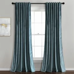 Cheap 😀 Lush Decor Prima Velvet Solid Light Filtering Back Tab Rod Pocket Window Curtain Panels Set Navy 🔔 -Lush Decor Shop Lush Decor PrimaC2A0Velvet Solid Light Filtering Back Tab Rod Pocket Window Curtain Panels Set 9
