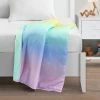 Outlet 👍 Lush Decor Qaanitha Rainbow Ombre Kids Washable Reversible Weighted Blanket 2 Piece 😍