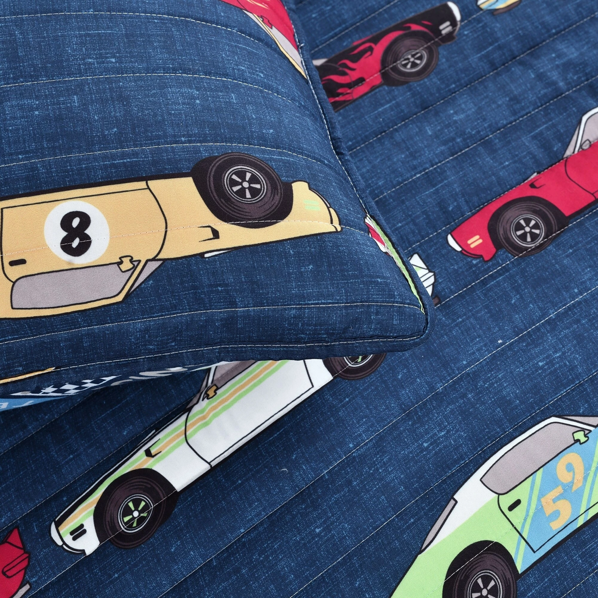 Brand new β¨ Lush Decor Race Cars Bedspread Set Blue & Orange π 4 Brand new β¨ Lush Decor Race Cars Bedspread Set Blue & Orange π - Image 4