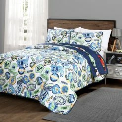 Cheapest ✔️ Lush Decor Race Cars Print 3-Piece Quilt Set Navy 👍 -Lush Decor Shop Lush Decor Race Cars Print 3 Piece Quilt Set 8
