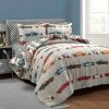 Buy 🤩 Lush Decor Race Cars Reversible Oversized With Printed Sheet Set Comforter Set White/multi ✔️