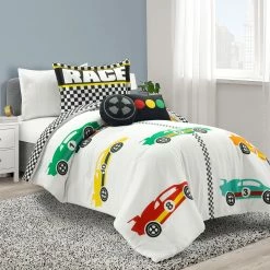 Best reviews of ⭐ Lush Decor Racing Cars Reversible Oversized Comforter Set Navy 😍 -Lush Decor Shop Lush Decor Racing Cars Reversible Oversized Comforter Set 2