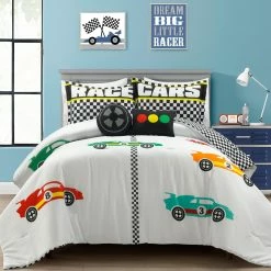 Best reviews of ⭐ Lush Decor Racing Cars Reversible Oversized Comforter Set Navy 😍 -Lush Decor Shop Lush Decor Racing Cars Reversible Oversized Comforter Set 4