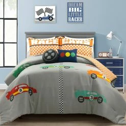 Best reviews of ⭐ Lush Decor Racing Cars Reversible Oversized Comforter Set Navy 😍 -Lush Decor Shop Lush Decor Racing Cars Reversible Oversized Comforter Set 9