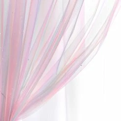 Budget ⭐ Lush Decor Rainbow Sheer Rod Pocket With Lining Window Curtain Panel Single Rainbow/white 👏 -Lush Decor Shop Lush Decor Rainbow Sheer Rod Pocket With Lining Window Curtain Panel Single 5
