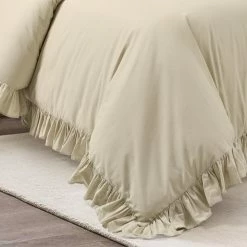 Cheapest 👍 Lush Decor Reyna 3 Piece Cotton Duvet Set Wheat ✨ -Lush Decor Shop Lush Decor Reyna 3 Piece Cotton Duvet Set 12