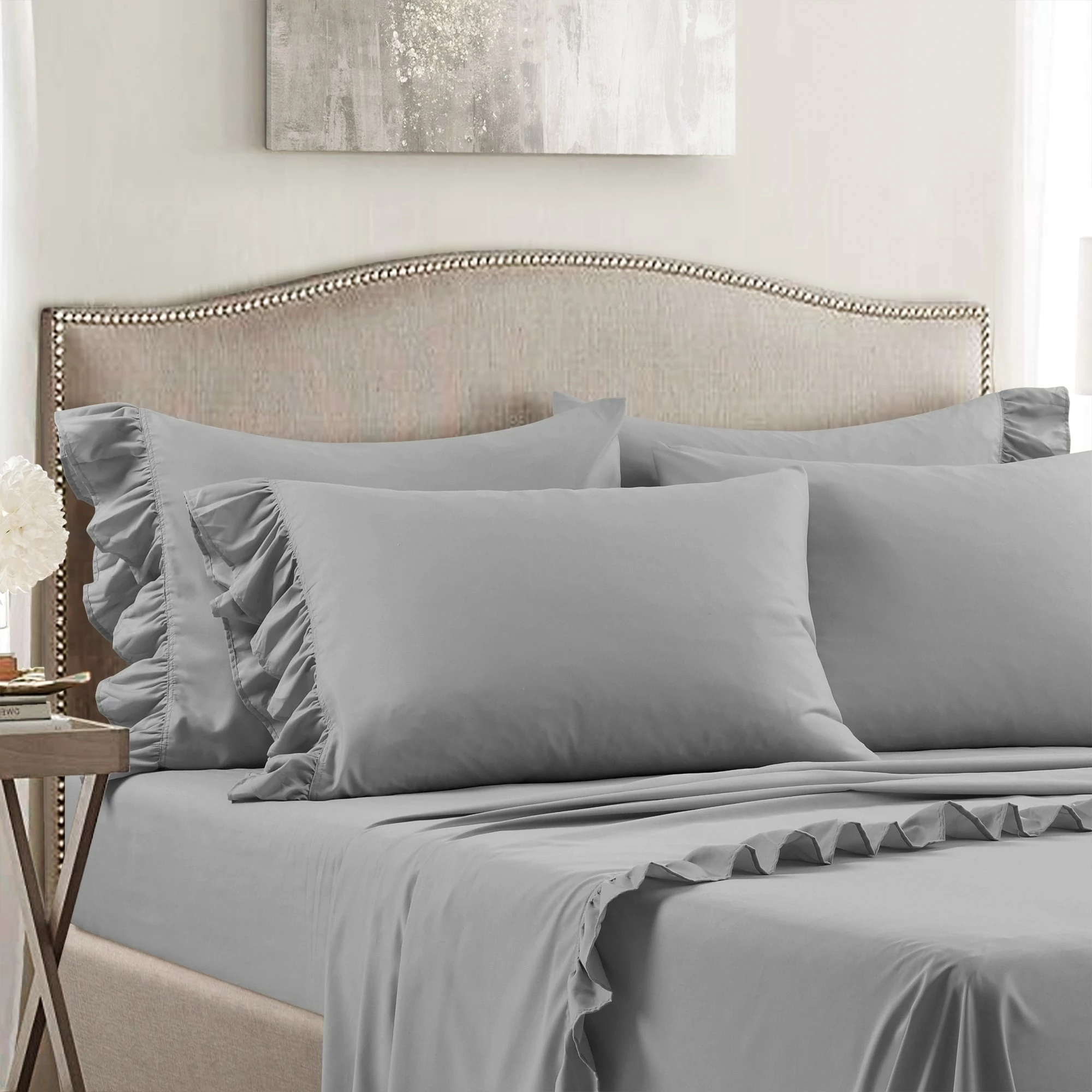 Promo 🎁 Lush Decor Reyna Ruffle Sheet Set Wheat 💯 13 Promo 🎁 Lush Decor Reyna Ruffle Sheet Set Wheat 💯 - Image 13