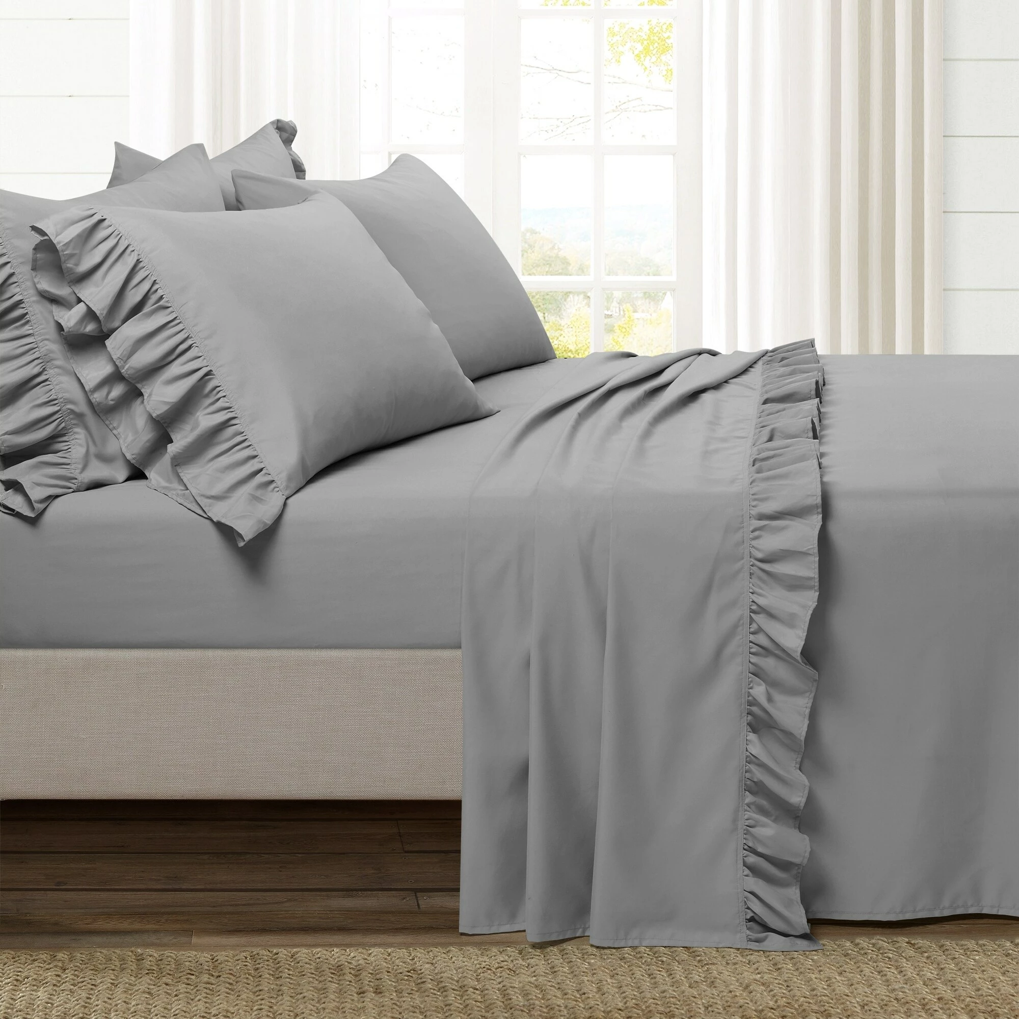 Promo 🎁 Lush Decor Reyna Ruffle Sheet Set Wheat 💯 14 Promo 🎁 Lush Decor Reyna Ruffle Sheet Set Wheat 💯 - Image 14