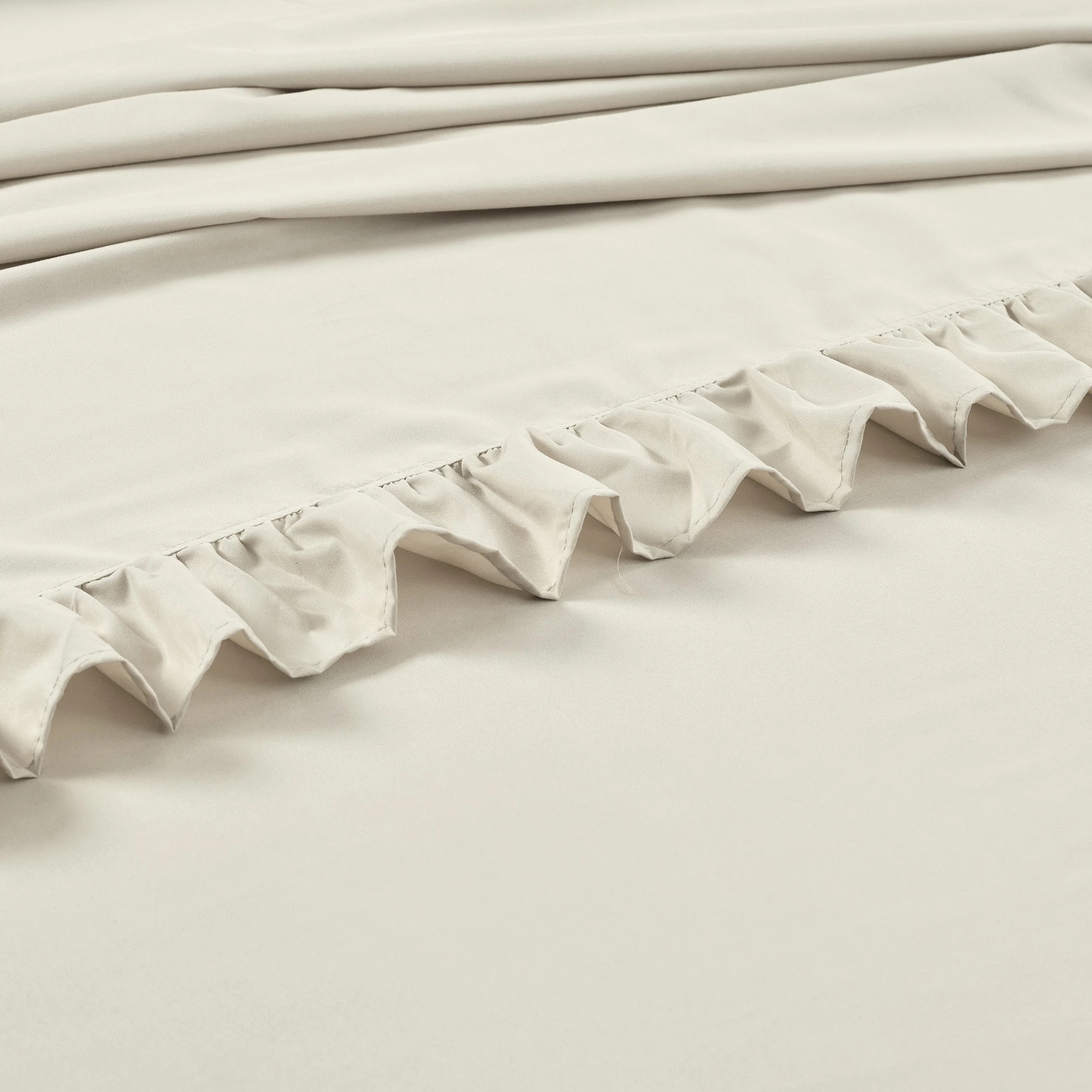 Promo 🎁 Lush Decor Reyna Ruffle Sheet Set Wheat 💯 10 Promo 🎁 Lush Decor Reyna Ruffle Sheet Set Wheat 💯 - Image 10