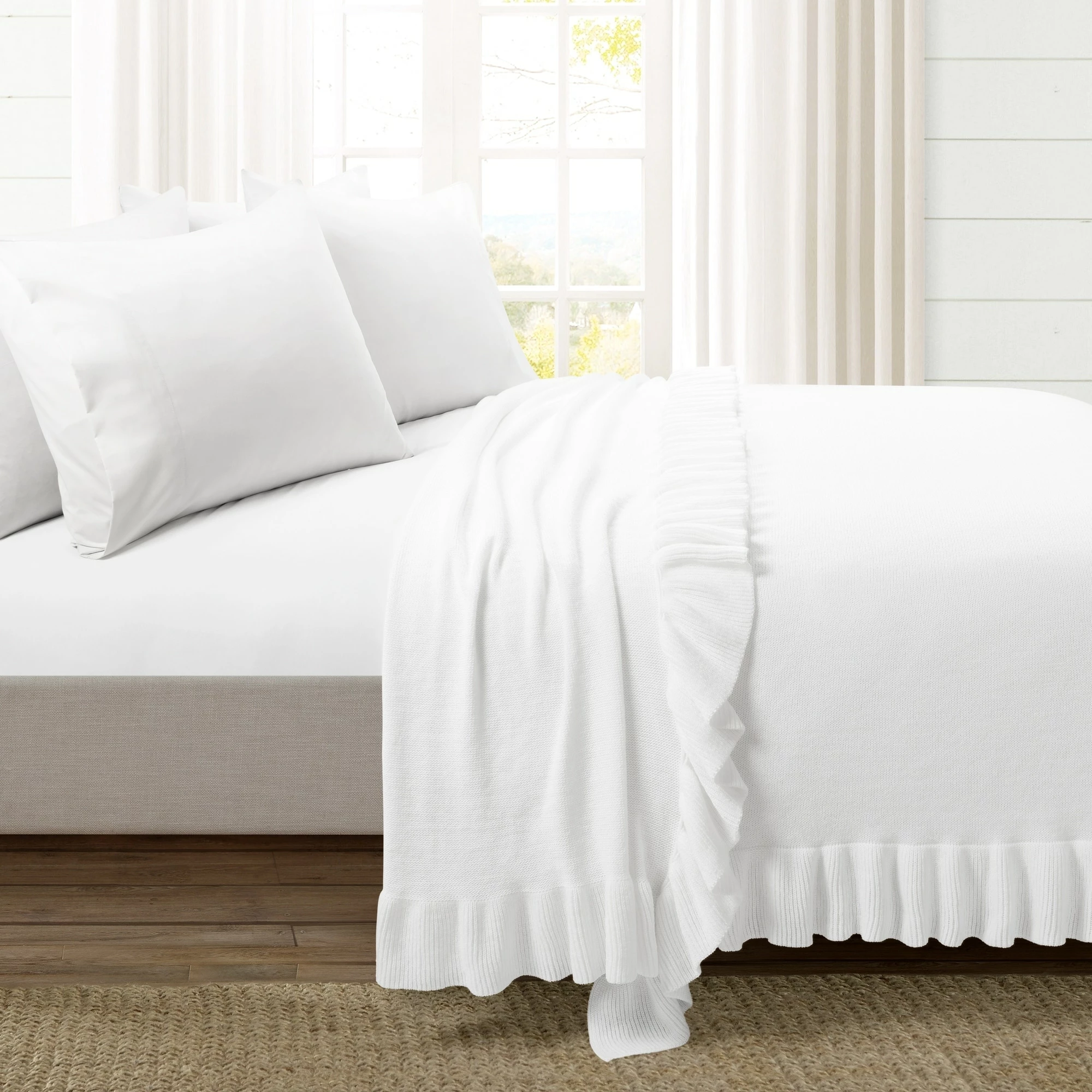 Coupon β Lush Decor Reyna Soft Knitted Ruffle All-Season Oversized Blanket/Coverlet Ivory π― 9 Coupon β Lush Decor Reyna Soft Knitted Ruffle All-Season Oversized Blanket/Coverlet Ivory π― - Image 9