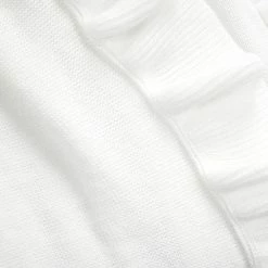 Best Sale 🧨 Lush Decor Reyna Soft Knitted Ruffle Baby/Toddler All-Season Blanket - 40" X 30" White 🔔 -Lush Decor Shop Lush Decor Reyna Soft Knitted Ruffle Baby Toddler All Season Blanket 5