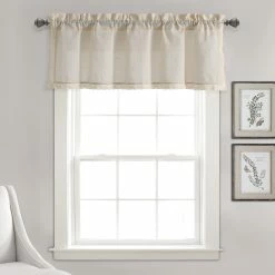 Top 10 ⭐ Lush Decor Rosalie Faux Linen Valance Single Ivory 🎁