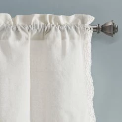 Top 10 ⭐ Lush Decor Rosalie Faux Linen Valance Single Ivory 🎁 -Lush Decor Shop Lush Decor Rosalie Faux Linen Valance Single 7