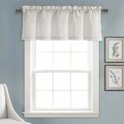 Top 10 ⭐ Lush Decor Rosalie Faux Linen Valance Single Ivory 🎁 -Lush Decor Shop Lush Decor Rosalie Faux Linen Valance Single 8