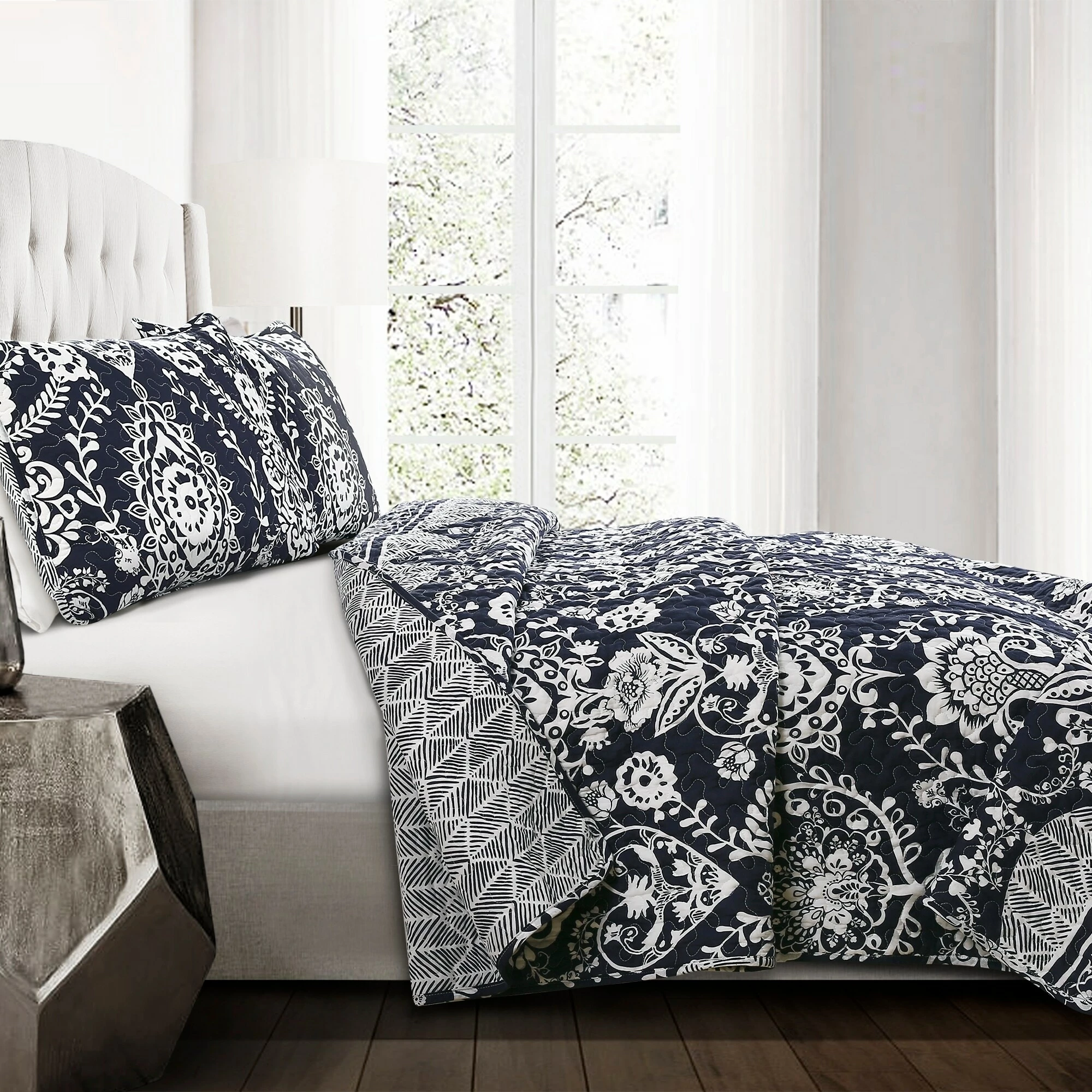 Buy 🤩 Lush Decor Rosetta Floral 3 Piece Quilt Set ❤️ 2 Buy 🤩 Lush Decor Rosetta Floral 3 Piece Quilt Set ❤️ - Image 2