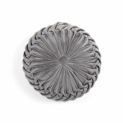 Hot Sale 🥰 Lush Decor Pleated Soft Velvet Round Decorative Pillow White 🧨 -Lush Decor Shop Lush Decor Round Pleated Soft Velvet Decorative Pillow 12