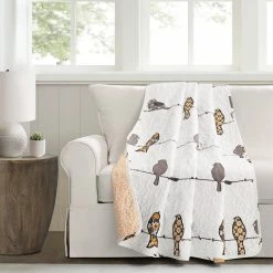 Wholesale ⭐ Lush Decor Rowley Birds Throw Blanket Navy 🛒 -Lush Decor Shop Lush Decor Rowley Birds Throw Blanket 14
