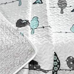 Wholesale ⭐ Lush Decor Rowley Birds Throw Blanket Navy 🛒 -Lush Decor Shop Lush Decor Rowley Birds Throw Blanket 7