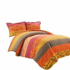 Best deal ๐ Lush Decor Royal Empire Reversible Cotton Duvet Cover 3 Piece Set Tangerine ๐ 13 Best deal ๐ Lush Decor Royal Empire Reversible Cotton Duvet Cover 3 Piece Set Tangerine ๐ -Lush Decor Shop Lush Decor Royal Empire Reversible Cotton Duvet Cover 3Pc Set 4