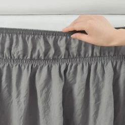 Best Sale 🔔 Lush Decor Ruched Ruffle Elastic Easy Wrap Around Bedskirt Dark Gray 👍 -Lush Decor Shop Lush Decor Ruched Ruffle Elastic Easy Wrap Around Bedskirt 9
