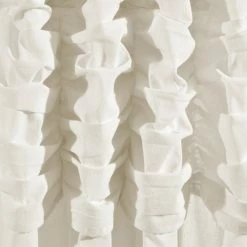 Discount 🎁 Lush Decor Ruched Waterfall Linen Window Curtain Single Panel - 84" X 52" Dark Linen 🧨 -Lush Decor Shop Lush Decor Ruched Waterfall Linen Window Curtain Single Panel 8