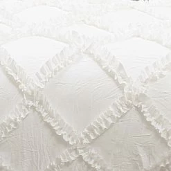 Promo ⭐ Lush Decor Ruffle Diamond 3 Piece Comforter Set Light Gray 🎁 -Lush Decor Shop Lush Decor Ruffle Diamond 3 Piece Comforter Set 84cb24ae d395 41d6 a37a 6d663d4c48c5