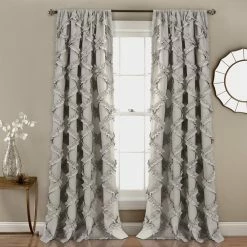 Best reviews of 🤩 Lush Decor Ruffle Diamond Curtain Panel Pair Ivory 💯