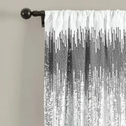 Best Sale π Lush Decor Shimmer Sequins Window Curtain Panel Pair - 84" X 42" - 84" X 42" White π 24 Best Sale π Lush Decor Shimmer Sequins Window Curtain Panel Pair - 84" X 42" - 84" X 42" White π -Lush Decor Shop Lush Decor Shimmer Sequins Window Curtain Panel Pair 3