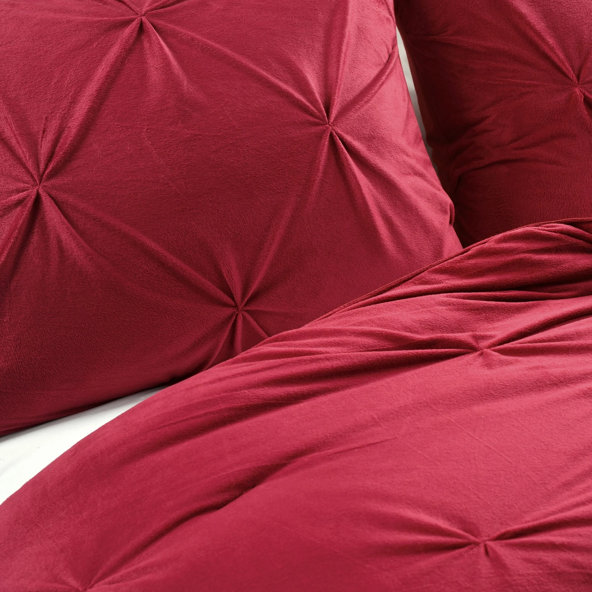 Best Pirce π₯° Lush Decor Soft Velvet Diamond Pintuck 3 Piece Comforter Set Red π 5 Best Pirce π₯° Lush Decor Soft Velvet Diamond Pintuck 3 Piece Comforter Set Red π - Image 5