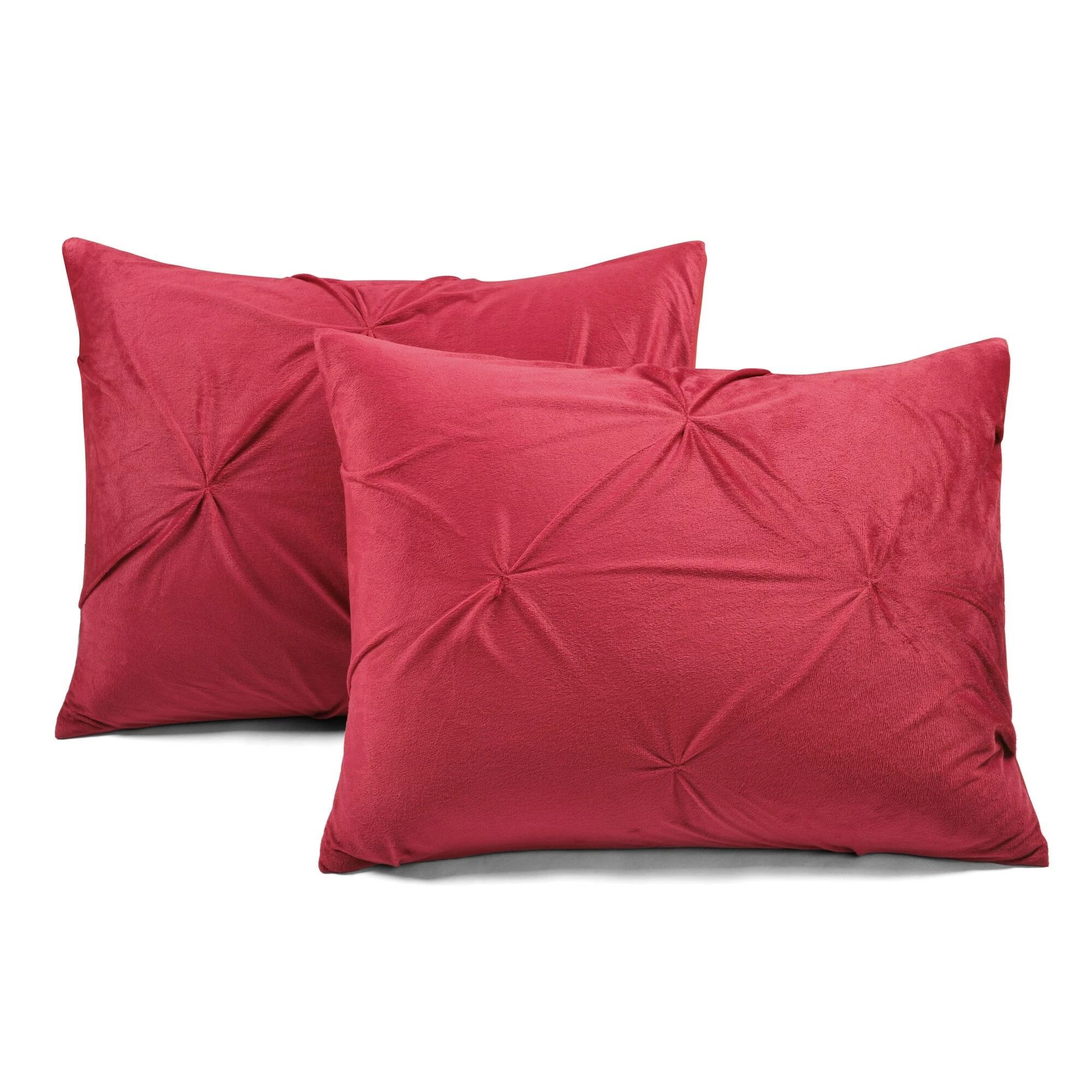 Best Pirce π₯° Lush Decor Soft Velvet Diamond Pintuck 3 Piece Comforter Set Red π 7 Best Pirce π₯° Lush Decor Soft Velvet Diamond Pintuck 3 Piece Comforter Set Red π - Image 7