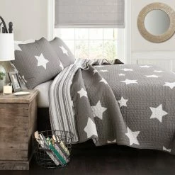 Best Sale 😉 Lush Decor Star Pattern 3-piece Cotton Quilt Set Navy 🔥 -Lush Decor Shop Lush Decor Star Pattern 3 piece Cotton Quilt Set 7736141f 79e3 4425 94e8 f46725786473