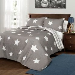 Best Sale 😉 Lush Decor Star Pattern 3-piece Cotton Quilt Set Navy 🔥 -Lush Decor Shop Lush Decor Star Pattern 3 piece Cotton Quilt Set adde4d5a 8156 4f65 b6fc bb08ba5362b3