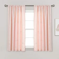 Deals π Lush Decor Star Room Darkening Window Curtain Panel Pair Neutral β€οΈ