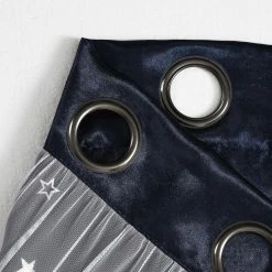 Best reviews of 💯 Lush Decor Star Sheer Insulated Grommet Blackout Window Curtain Panel Pair Navy 🎉 -Lush Decor Shop Lush Decor Star Sheer Insulated Grommet Blackout Window Curtain Panel Pair 14
