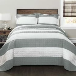 Promo ⭐ Lush Decor Stripe 3-piece Quilt Set Black ⭐ 18 Promo ⭐ Lush Decor Stripe 3-piece Quilt Set Black ⭐ -Lush Decor Shop Lush Decor Stripe 3 Piece Quilt Set fc2be1c9 6b05 489f a4d0 1cb1cbf9a588