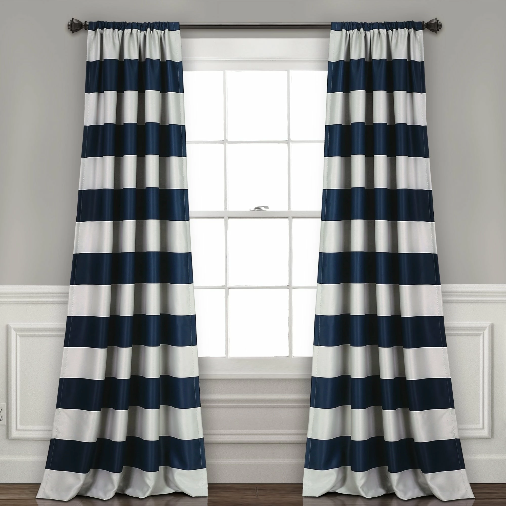 Brand new βοΈ Lush Decor Stripe Blackout Curtain Panel Pair - 50"W X 84"L - 50"W X 84"L π 3 Brand new βοΈ Lush Decor Stripe Blackout Curtain Panel Pair - 50"W X 84"L - 50"W X 84"L π - Image 3