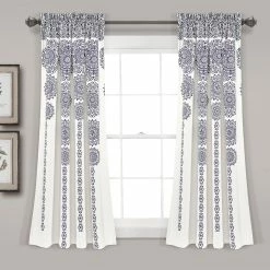 Coupon 😀 Lush Decor Stripe Medallion Room Darkening Curtain Panel Pair Grey 💯 -Lush Decor Shop Lush Decor Stripe Medallion Room Darkening Curtain Panel Pair 1