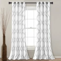 Best reviews of 🛒 Lush Decor Swirl Light Filtering Window Curtain Panel Pair - 84" X 52" Neutral 👍 -Lush Decor Shop Lush Decor Swirl Light Filtering Window Curtain Panel Pair 4