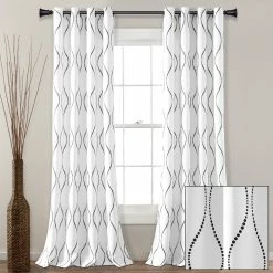 Best reviews of 🛒 Lush Decor Swirl Light Filtering Window Curtain Panel Pair - 84" X 52" Neutral 👍 -Lush Decor Shop Lush Decor Swirl Light Filtering Window Curtain Panel Pair 6