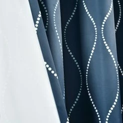 Promo 🧨 Lush Decor Swirl Room Darkening Curtain Panel Pair - 52"W X 84"L Navy 💯 -Lush Decor Shop Lush Decor Swirl Room Darkening Curtain Panel Pair 5222W x 8422L 8