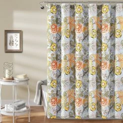Cheapest 😉 Lush Decor Sydney Shower Curtain Light Gray & Green 😍 -Lush Decor Shop Lush Decor Sydney Shower Curtain 10